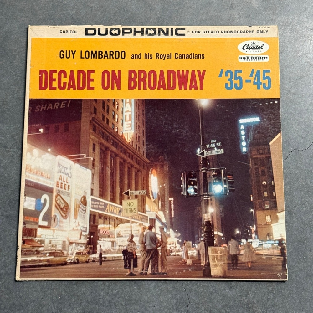Guy Lombardo Decade on Broadway 35-45 Vinyl LP Capitol Duophonic DT 916 Big Band